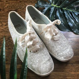 EUC Keds/Kate Spade Glitter Sneakers
